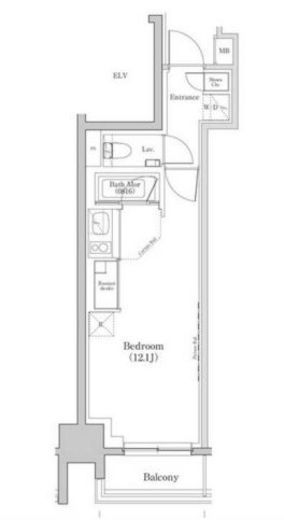 ザ・パークハビオ日本橋三越前 602 間取り図