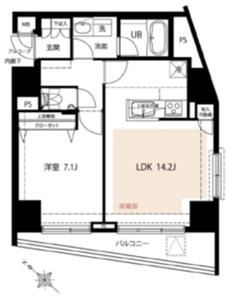 カテリーナ代々木プレイス 2階 間取り図