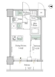 ワンルーフレジデンス錦糸町 810 間取り図