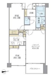 アパートメンツ東山 308 間取り図