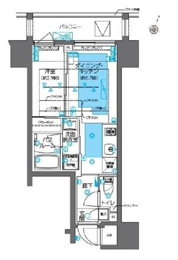 ZOOM神田 7階 間取り図