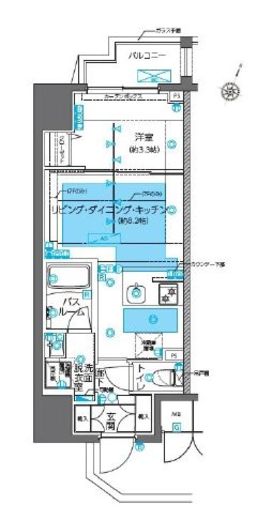ZOOM神田 6階 間取り図