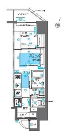 ZOOM神田 4階 間取り図
