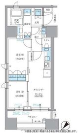 パークアクシス東日本橋 608 間取り図