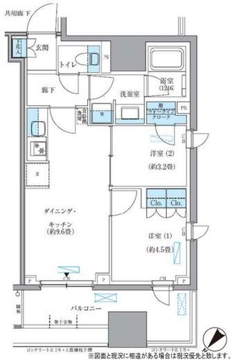 パークアクシス東日本橋 614 間取り図