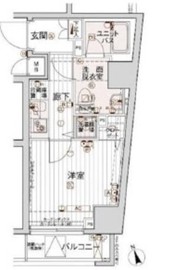 メインステージ白金高輪駅前2 2階 間取り図