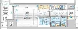 エステムプラザ東京ライズ 3階 間取り図