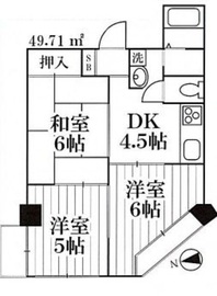 サンパークマンション高田馬場 4階 間取り図