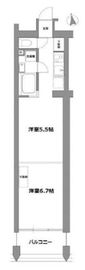 LUXENA HIGASHI-KOENJI (ラグゼナ東高円寺) 302 間取り図