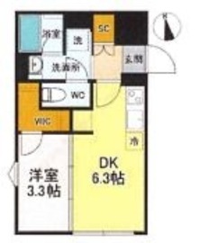 デュオメゾン武蔵小杉 301 間取り図