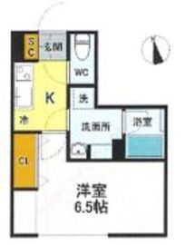 デュオメゾン武蔵小杉 502 間取り図