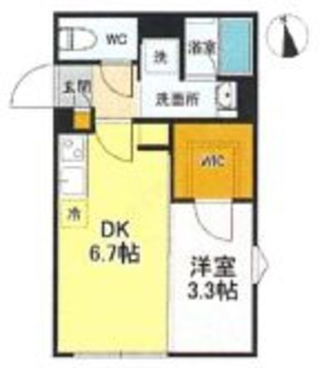 デュオメゾン武蔵小杉 503 間取り図