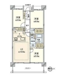 ヴィークコート新川崎 3階 間取り図