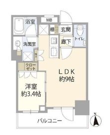 リビオレゾン三田 3階 間取り図