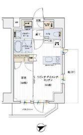 デュオステージ立川曙町 4階 間取り図