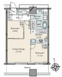WORLD TOWER RESIDENCE 26階 間取り図