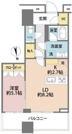 WORLD TOWER RESIDENCE 28階 間取り図
