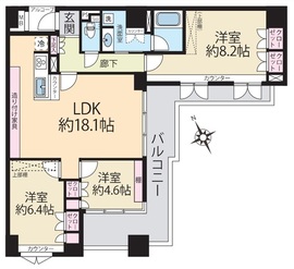 アーリア20 8階 間取り図