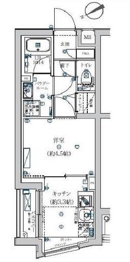 エストゥルース横浜子安 (EsTRUTH YOKOHAMA-KOYASU) 3階 間取り図