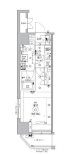 セジョリ浅草 8階 間取り図