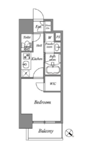 コスモグラシア板橋区役所前 203 間取り図