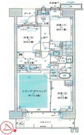シティテラス加賀 12階 間取り図