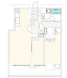 ブリリアタワー大崎 16階 間取り図