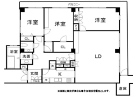 ドムス青山 4階 間取り図
