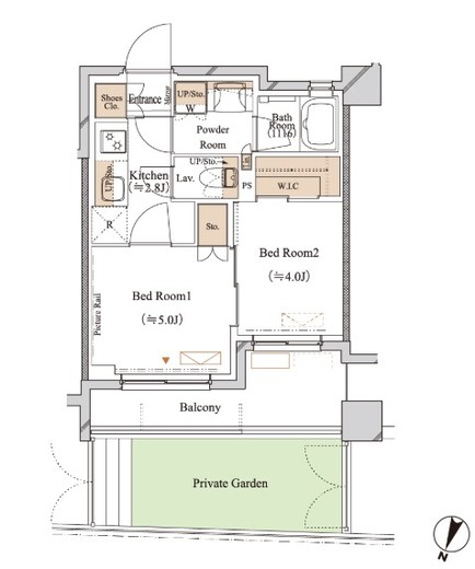 ブランシエスタ江古田 205 間取り図