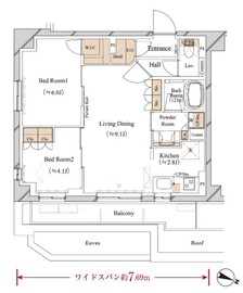 ブランシエスタ江古田 401 間取り図