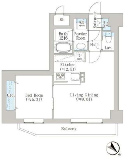 Breeze横浜公園 701 間取り図