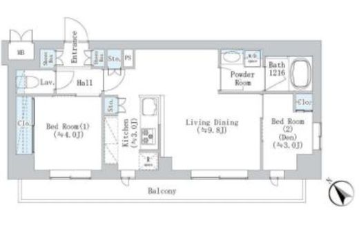 Breeze横浜公園 705 間取り図