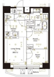 マーロ後楽園 1001 間取り図
