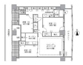 アクティ汐留 2304 間取り図