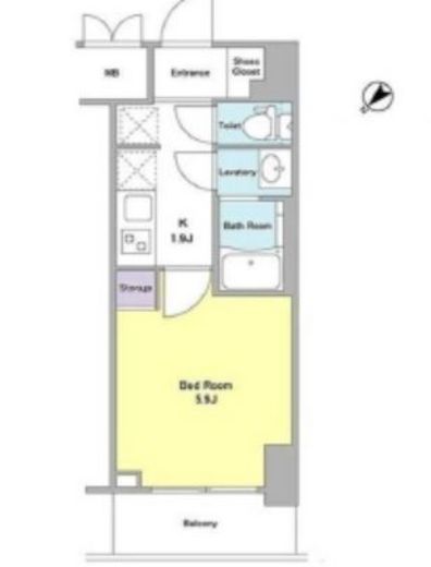 DORMOUSE和 1206 間取り図