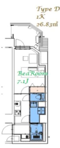 スプランディッド大島 301 間取り図