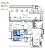 スプランディッド大島 902 間取り図