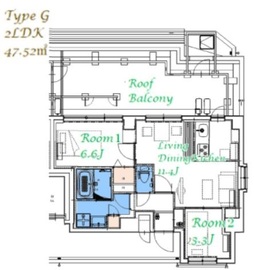 スプランディッド大島 902 間取り図