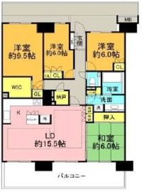 リージェントハウス大森西 9階 間取り図