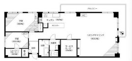 シャトー東洋南青山 5階 間取り図