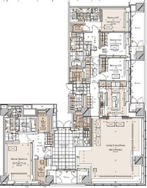 虎ノ門ヒルズレジデンシャルタワー 51階 間取り図
