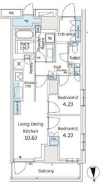 パークホームズ東陽町 3階 間取り図