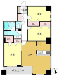 クレール横濱 402 間取り図
