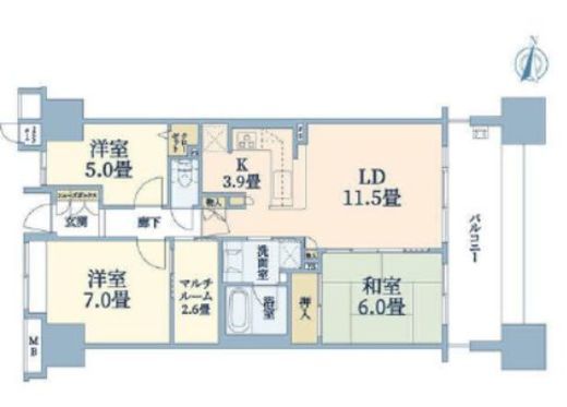 トキアス (TOKIAS) 3階 間取り図
