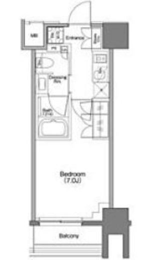 ザ・パークハビオ横浜白楽 1008 間取り図