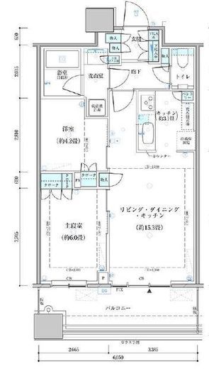 パークタワー勝どきミッド/サウス 37階 間取り図
