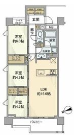 クレヴィア西馬込 2階 間取り図