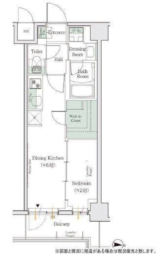 ONE ROOF RESIDENCE KAMEIDO (ワンルーフレジデンス亀戸) 408 間取り図