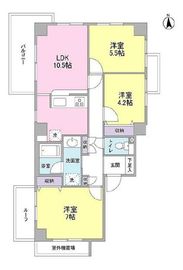 グランドゥール広尾 8階 間取り図