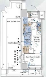 GENOVIA品川南大井 (ジェノヴィア品川南大井) 4階 間取り図